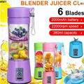 6 Blade Mini Portable USB Juicer Blender