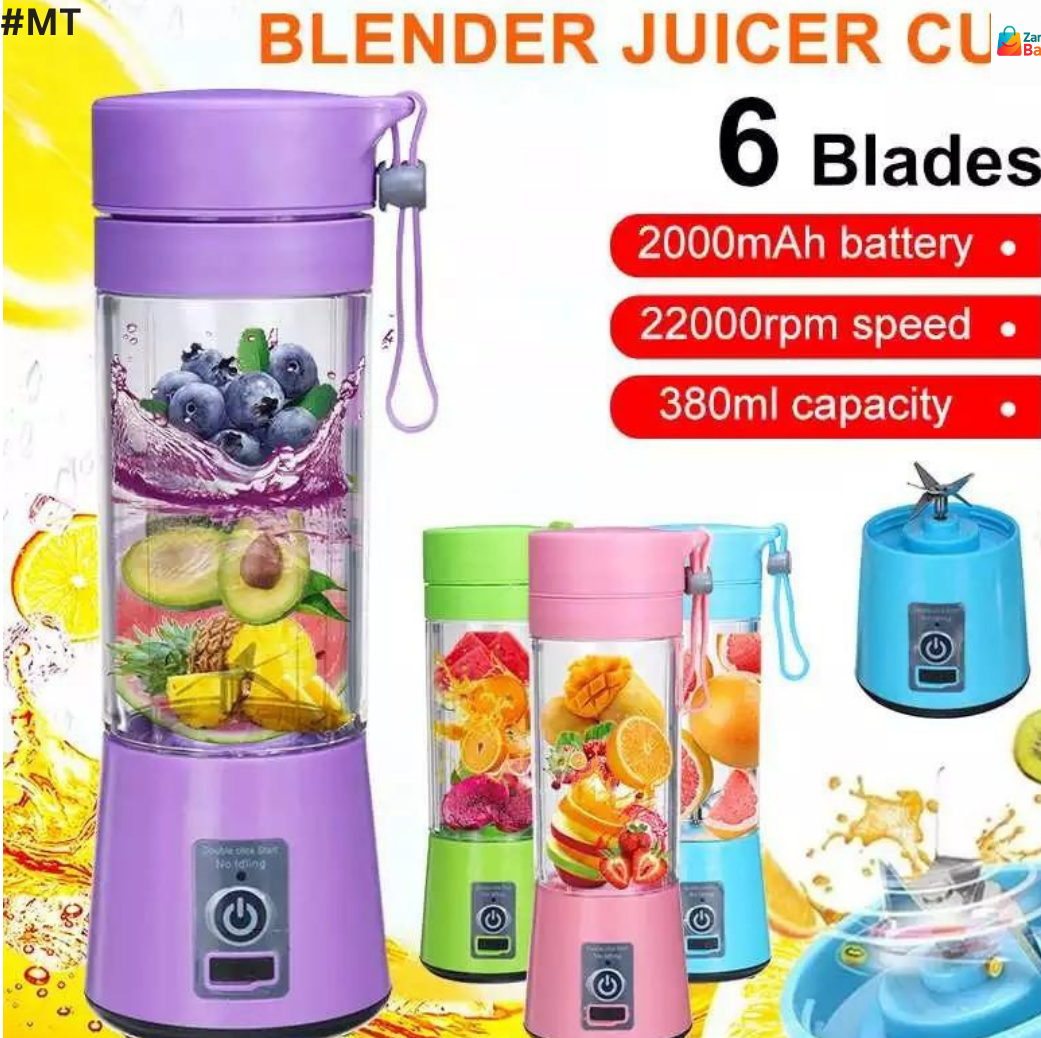 6 Blade Mini Portable USB Juicer Blender