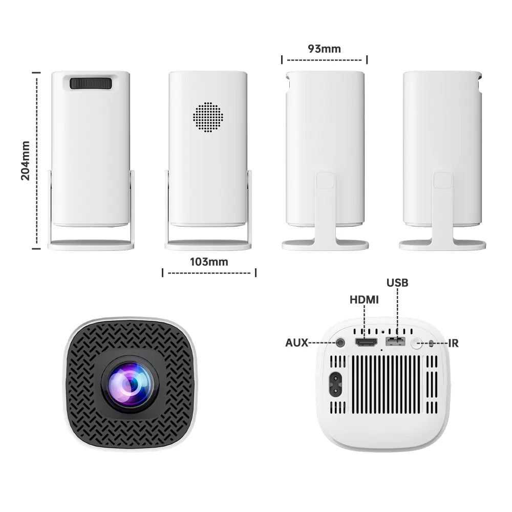 P30 Ultra Gaming Projector – 2025 New Arrival, 1080p LCD, 4K Supported, Android 11 with Dual WIFI, Bluetooth 5.0, Voice Remote, Home Theater