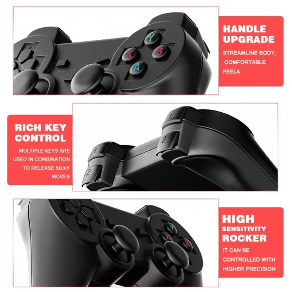 A10 Smart Projector 1080P FHD + K8 Game Stick | Android 13, 4K Support, 10,000+ Live Channels, 40,000+ Games, 450 ANSI Lumens | Home Theater & Gaming Combo