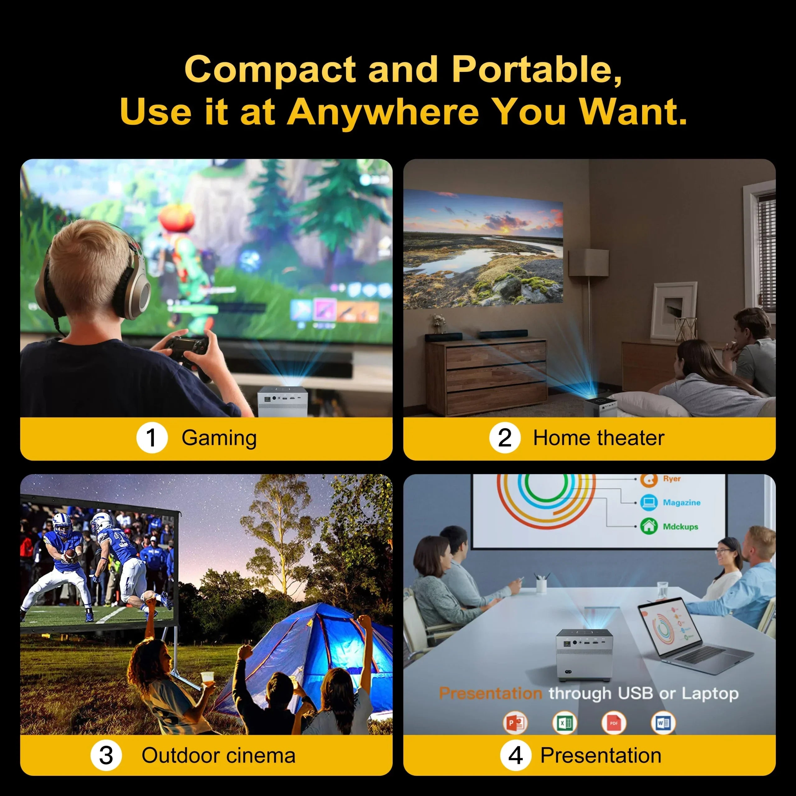 XNANO X3 Projector – Full HD 1080P | Karachi VIP COD | Open Parcel | 3 Days Refund Guarantee