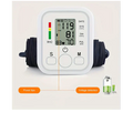 Automatic Arm Blood Pressure Monitor – Digital Sphygmomanometer with LCD Screen, Pulse Rate Detection, One-Touch Operation & Memory Function – Easy to Use at Home